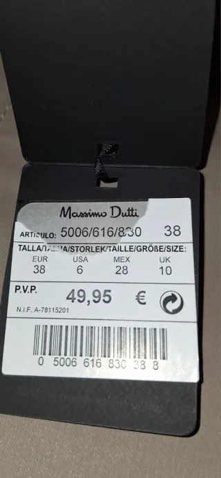 Pantalones Massimo Dutti Beige T 36 y otra marcas