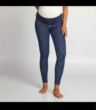 Vaqueros premamá negro y azul