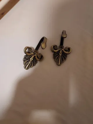 Cortinas Árabes Doradas con Ganchos y Barras