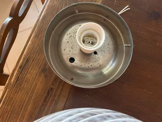 Plafoniera in vetro Murano trasparente