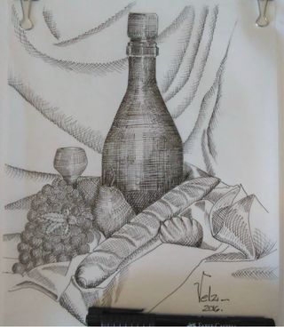 Bodegón tinta china personalizado