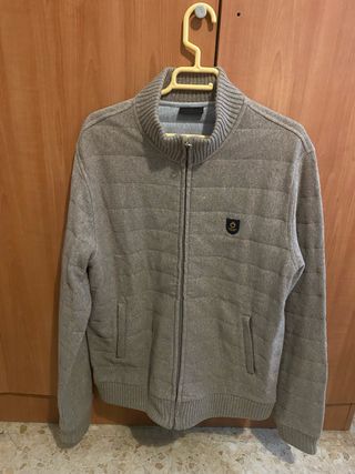 Jersey cremallera cuello alto
