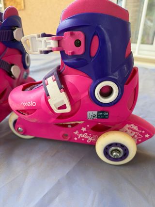 Patines niña rosa y morado