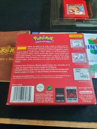 Pokémon Rojo Game Boy Edición Roja