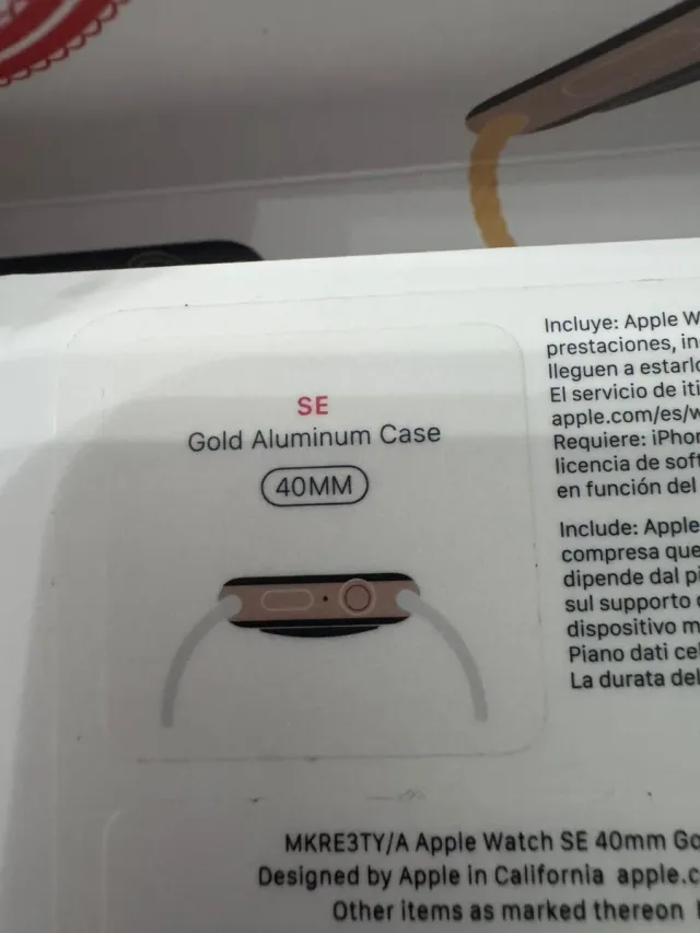 Apple Watch SE 40mm Oro Rosa Celular