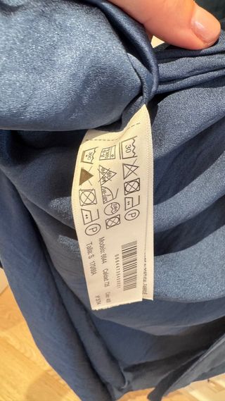 Vestido Massimo Dutti Azul Talla S -58% decsuento