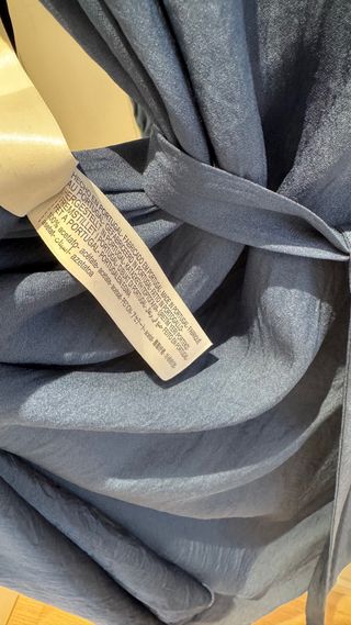 Vestido Massimo Dutti Azul Talla S -58% decsuento