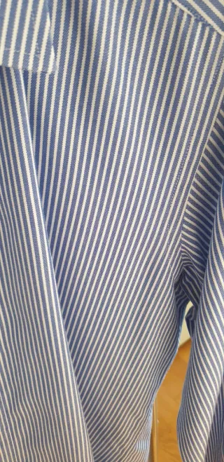 Camicia Uomo Celio righe blu e bianche