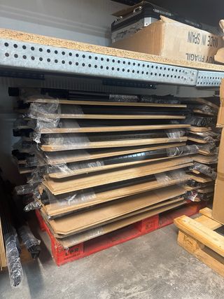 Estantería Metálica y Madera Tipo Mecano