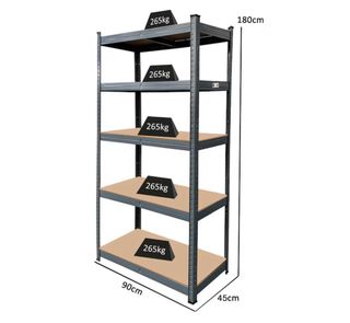 Estantería Metálica y Madera Tipo Mecano