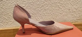 Zapatos de tacón rosa para eventos
