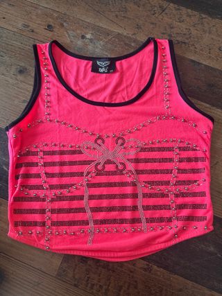 Top Tatu rosa talla 36 con pedrería