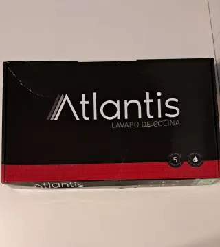 Grifo cocina monomando Atlantis - negro mate