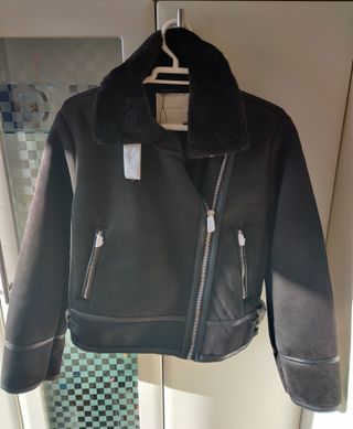Cazadora Biker Negra Stradivarius
