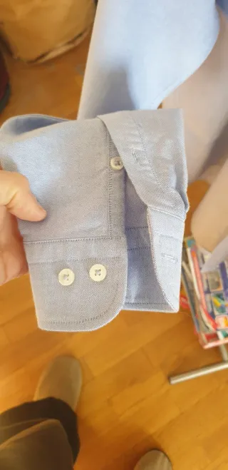 Camicia Zara Uomo Azzurra