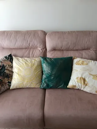 4 Cojines Decorativos Sin Relleno