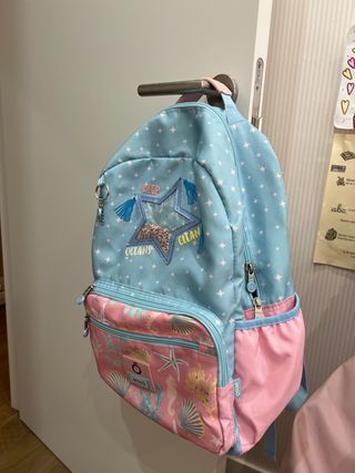 Mochila Enso azul y rosa