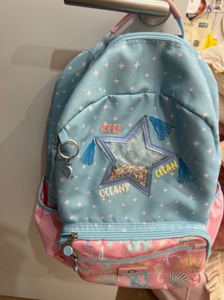 Mochila Enso azul y rosa