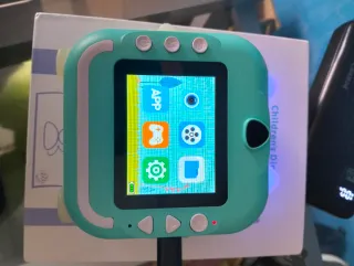 Cámara Digital Infantil Print Verde y Blanca