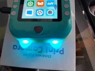 Cámara Digital Infantil Print Verde y Blanca