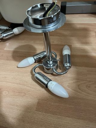 Lámpara de techo tela y metal