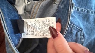 Falda Shein blanca rota efecto tubo