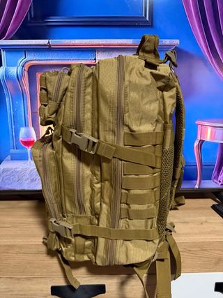 Mochila Táctica Militar 50L Marrón Beige,