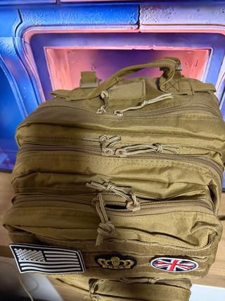 Mochila Táctica Militar 50L Marrón Beige,