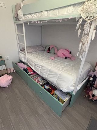 Litera Muebles La Fabrica Blanco y Verde URGE VENT