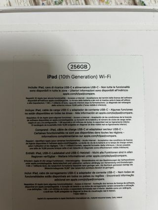 iPad 10 generazione 256GB
