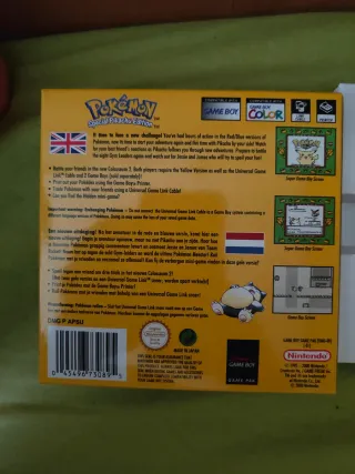 Pokémon Amarillo Edición Pikachu GBC Completo