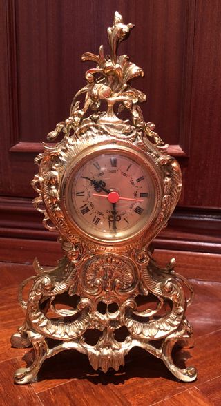Reloj de sobremesa Antiguo dorado