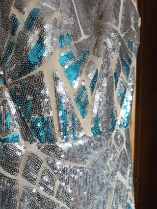 Vestido de fiesta con lentejuelas NUEVO A ESTRENAR