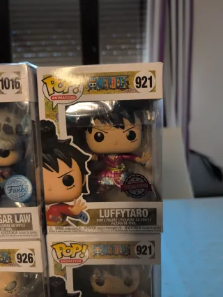 Pack Funkopop Onepiece Luffytaro Shanks Trafalgar