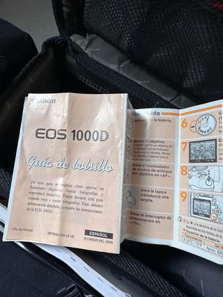 Canon EOS 1000D Cámara + 2 Objetivos + Bolso+bat