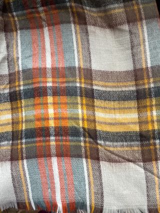 Lote 4 bufandas cuadros cálidas varias marcas