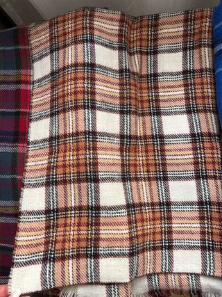 Lote 4 bufandas cuadros cálidas varias marcas