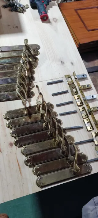 Manillas/Manetas de puerta latón vintage