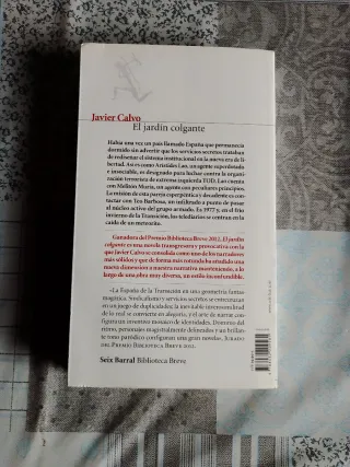 El jardín colgante: Premio Biblioteca Breve 2012