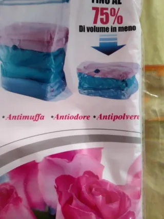 4 Sacchi Sottovuoto Profumati Rosa 80x130cm