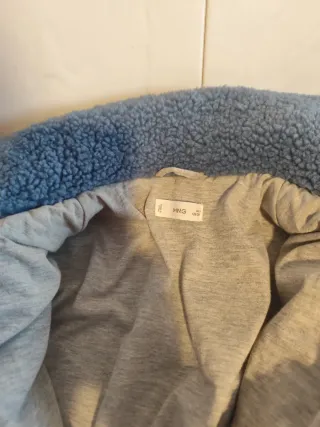 Abrigo niña borreguillo azul