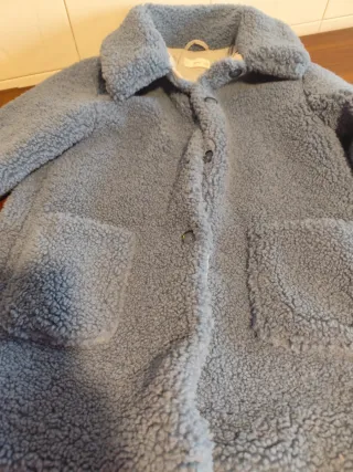 Abrigo niña borreguillo azul