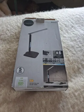 Flexo Escritorio LED Leroy Merlin Negro