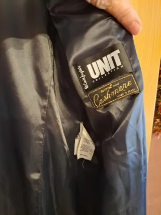 Abrigo Lana Virgen Cachemira El Corte Inglés Gris