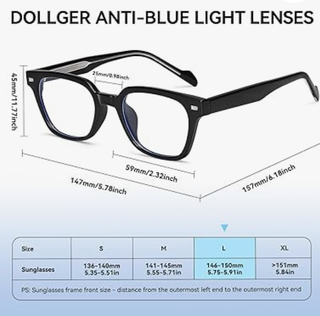 Occhiali filtro luce blu non graduati