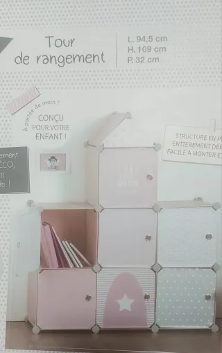 Organizador de juguetes infantil forma castillo