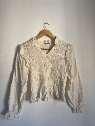 Blusa blanca talla única