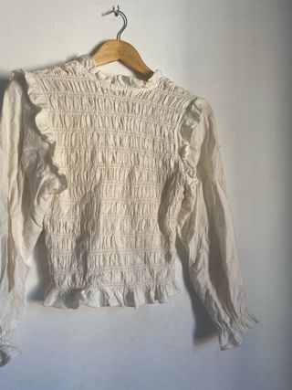 Blusa blanca talla única