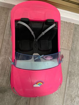 Coche Barbie Descapotable Rosa