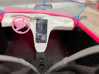 Coche Barbie Descapotable Rosa